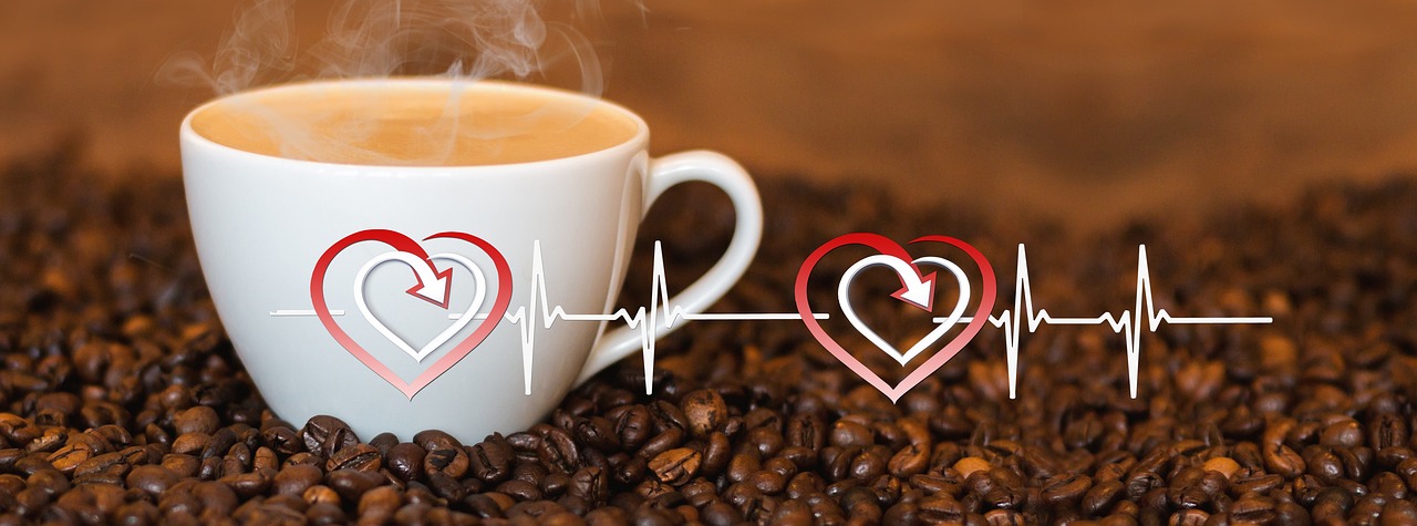 coffee, cup, heart rate, pulse, life, line, coffee cup, wave, frequency, medicine, rhythm, drink, espresso, caffeine